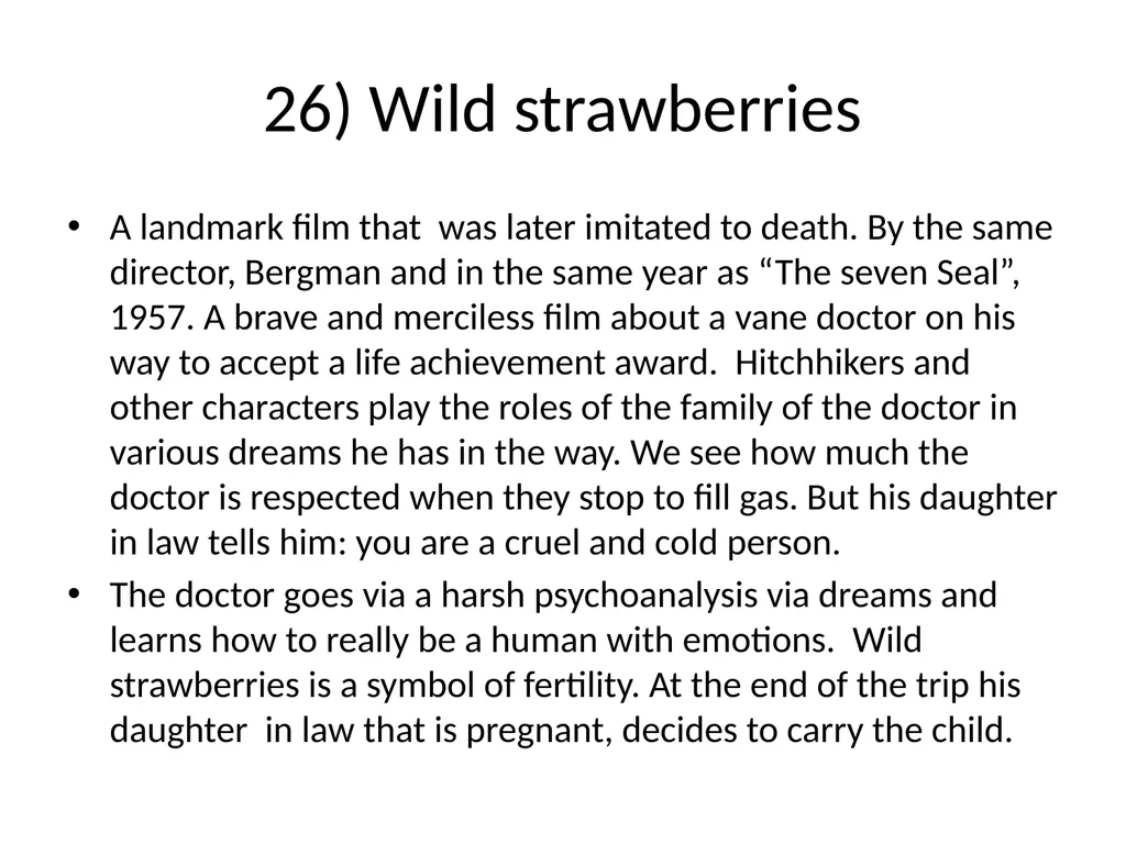 60 FILMS THAT CHANGED CINEMA. REMARK: I GOT TO 60 - slide 30 of 68