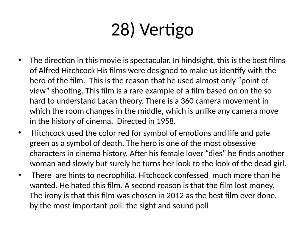 60 FILMS THAT CHANGED CINEMA. REMARK: I GOT TO 60 - slide 33 of 68