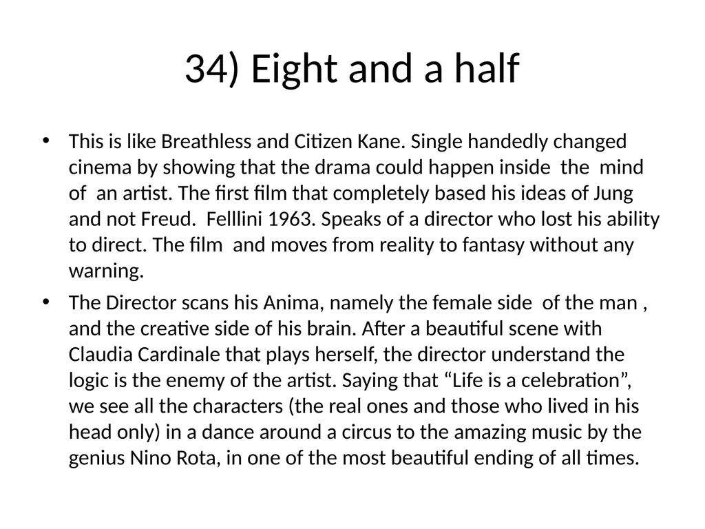 60 FILMS THAT CHANGED CINEMA. REMARK: I GOT TO 60 - slide 40 of 68