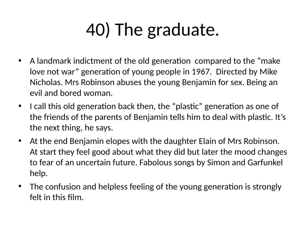 60 FILMS THAT CHANGED CINEMA. REMARK: I GOT TO 60 - slide 46 of 68