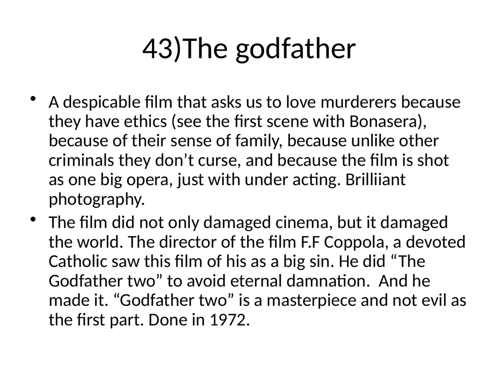 60 FILMS THAT CHANGED CINEMA. REMARK: I GOT TO 60 - slide 49 of 68