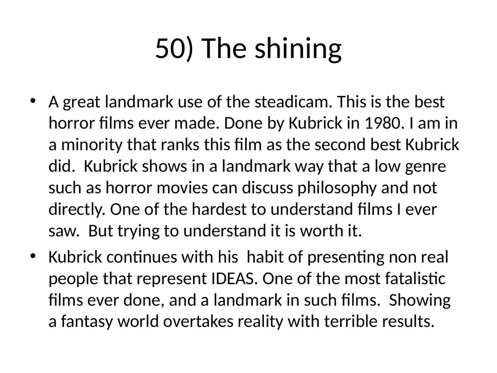 60 FILMS THAT CHANGED CINEMA. REMARK: I GOT TO 60 - slide 56 of 68