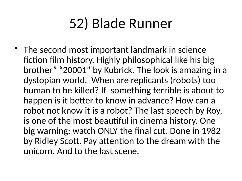 60 FILMS THAT CHANGED CINEMA. REMARK: I GOT TO 60 - slide 59 of 68