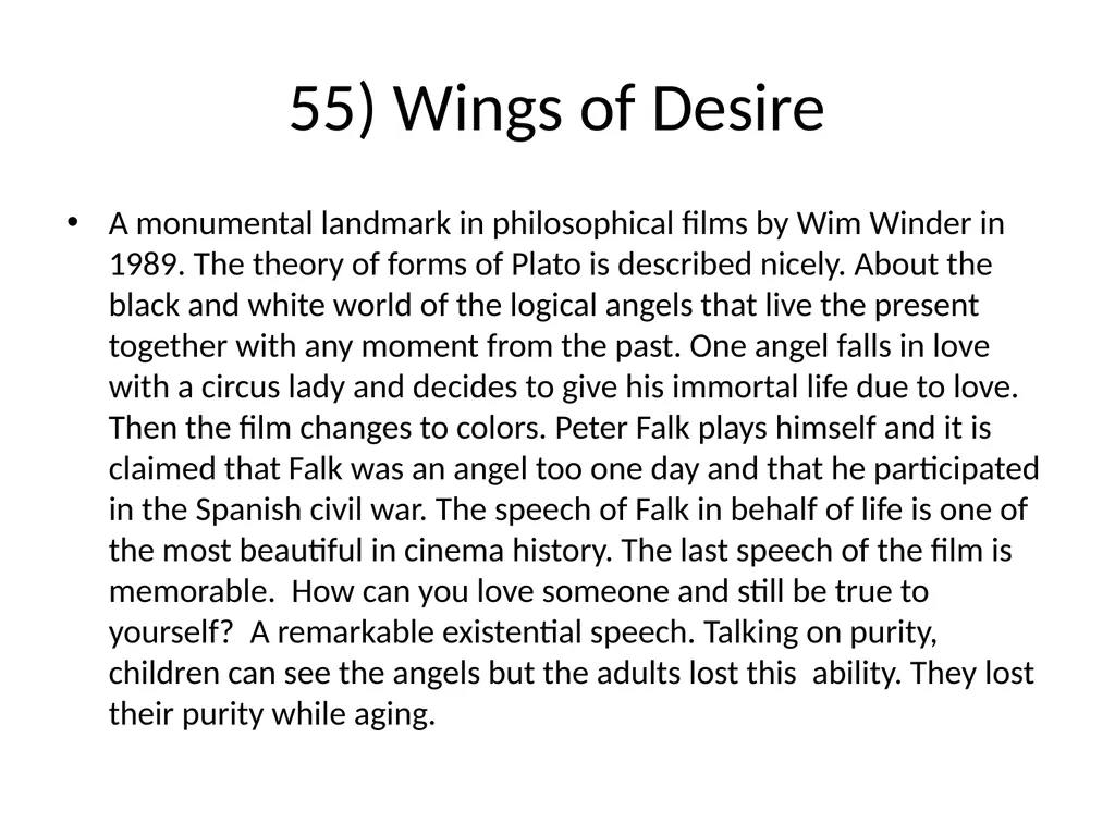 60 FILMS THAT CHANGED CINEMA. REMARK: I GOT TO 60 - slide 62 of 68