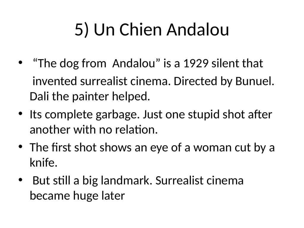 60 FILMS THAT CHANGED CINEMA. REMARK: I GOT TO 60 - slide 7 of 68