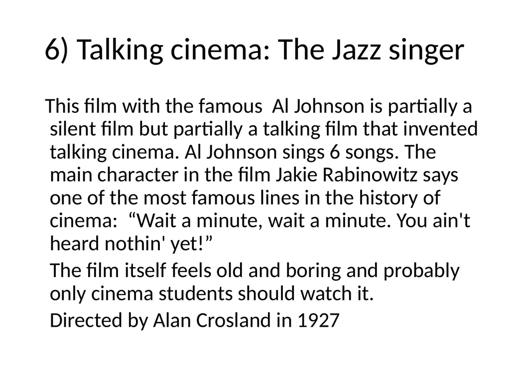 60 FILMS THAT CHANGED CINEMA. REMARK: I GOT TO 60 - slide 9 of 68