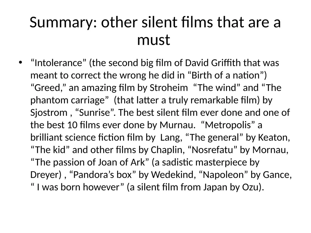 60 FILMS THAT CHANGED CINEMA. REMARK: I GOT TO 60 - slide 8 of 68