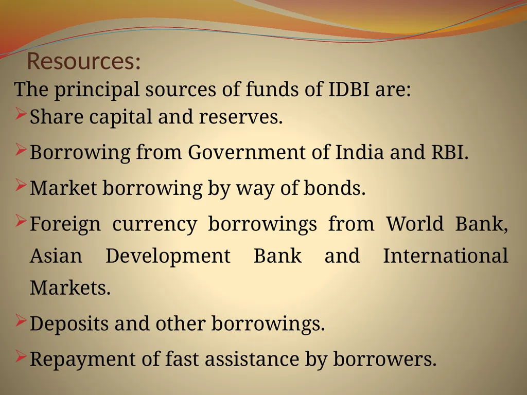 Industrial Development Bank of India (IDBI) - slide 4 of 36