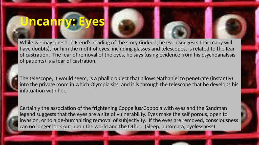 “The Sandman”, by E.T.A. Hoffmann Romance VS - slide 10 of 12