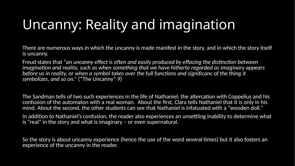 “The Sandman”, by E.T.A. Hoffmann Romance VS - slide 8 of 12
