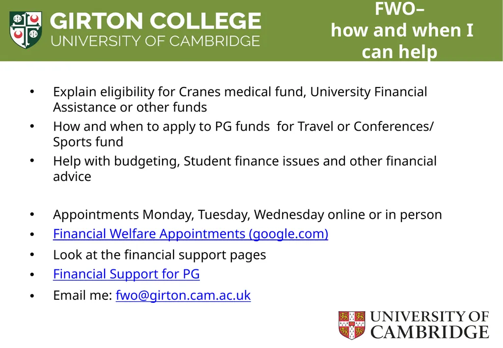 Induction Session: Finance Martin Shadbolt Nicky - slide 19 of 20