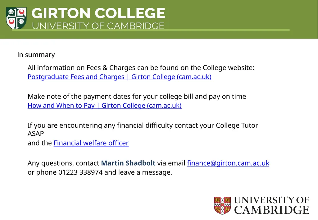 Induction Session: Finance Martin Shadbolt Nicky - slide 8 of 20