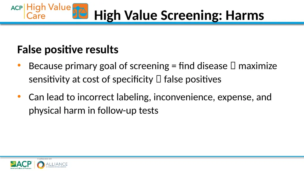 High Value Diagnostic Testing and Screening 2018• - slide 19 of 28