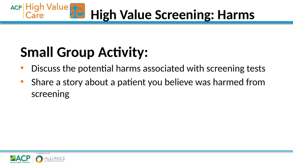 High Value Diagnostic Testing and Screening 2018• - slide 18 of 28