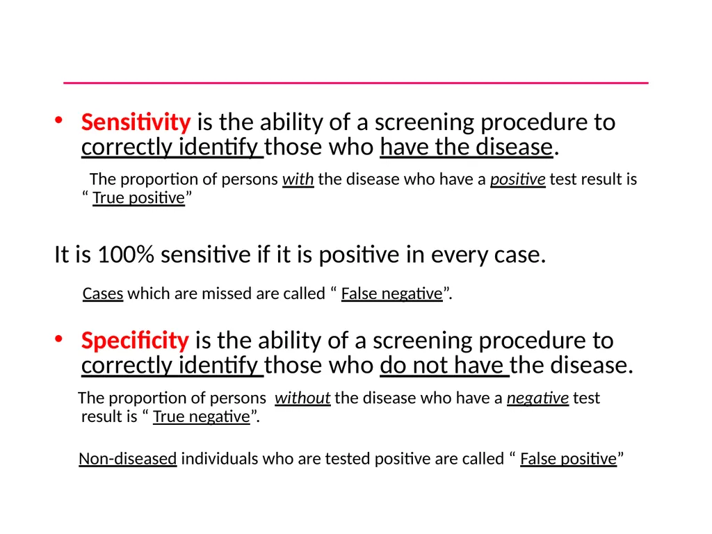 Validity of screening test Prof. Jasim Al-Asadi - slide 4 of 42