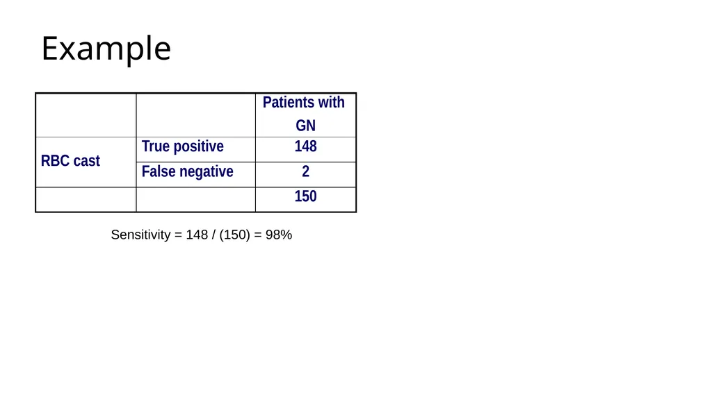 Diagnostic Tests Results of a Screening Test 5 - slide 8 of 33
