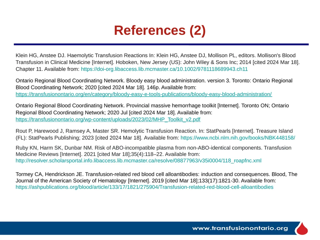 The Elephant in the Transfusionist’s Skill Set: - slide 43 of 44