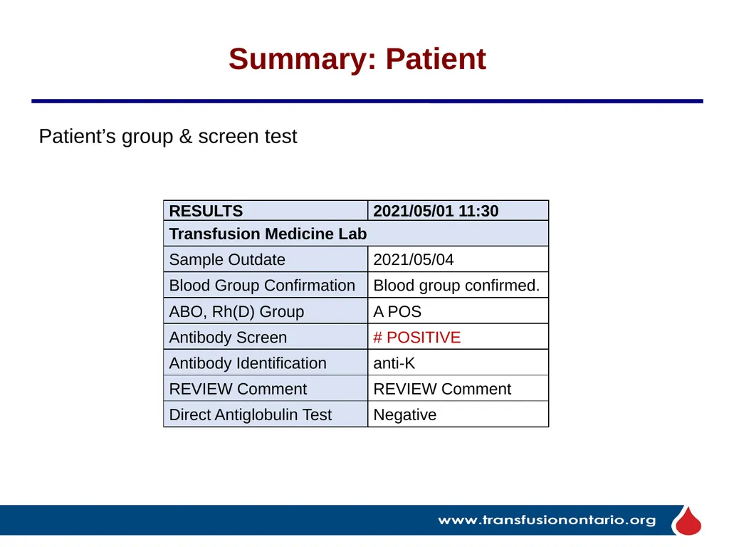 The Elephant in the Transfusionist’s Skill Set: - slide 22 of 44