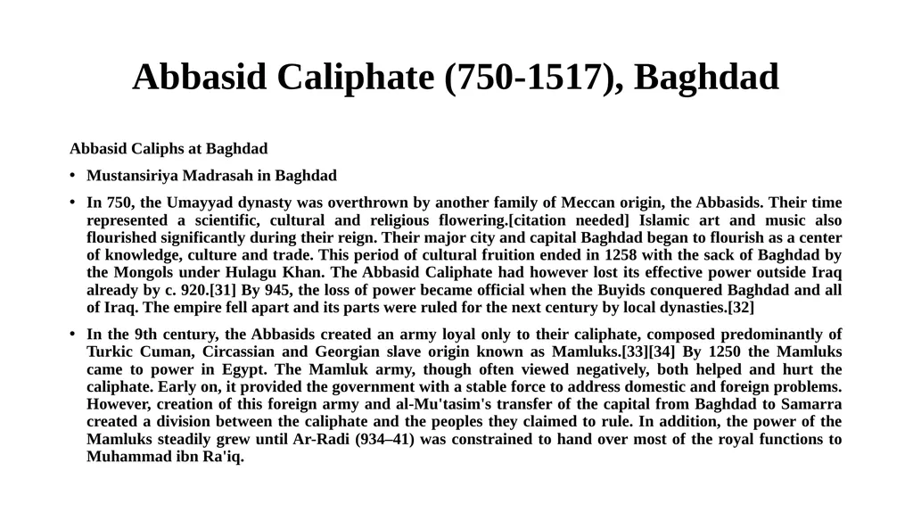 Societies in Central Islamic Lands Tribal - slide 23 of 23