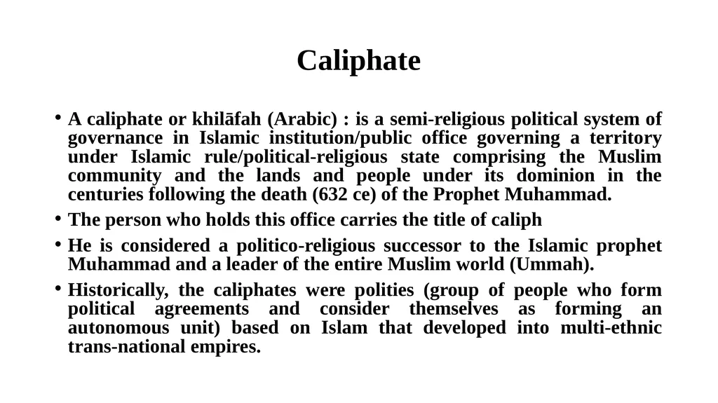 Societies in Central Islamic Lands Tribal - slide 14 of 23