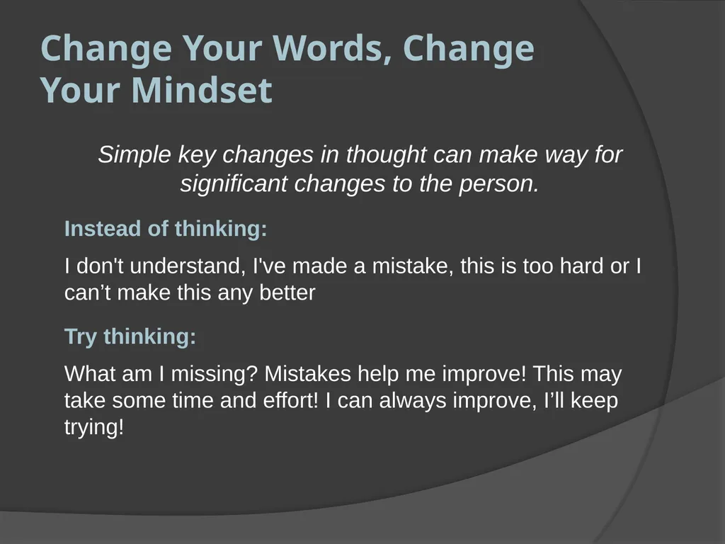 Developing a growth mindset for success Fraser - slide 5 of 12