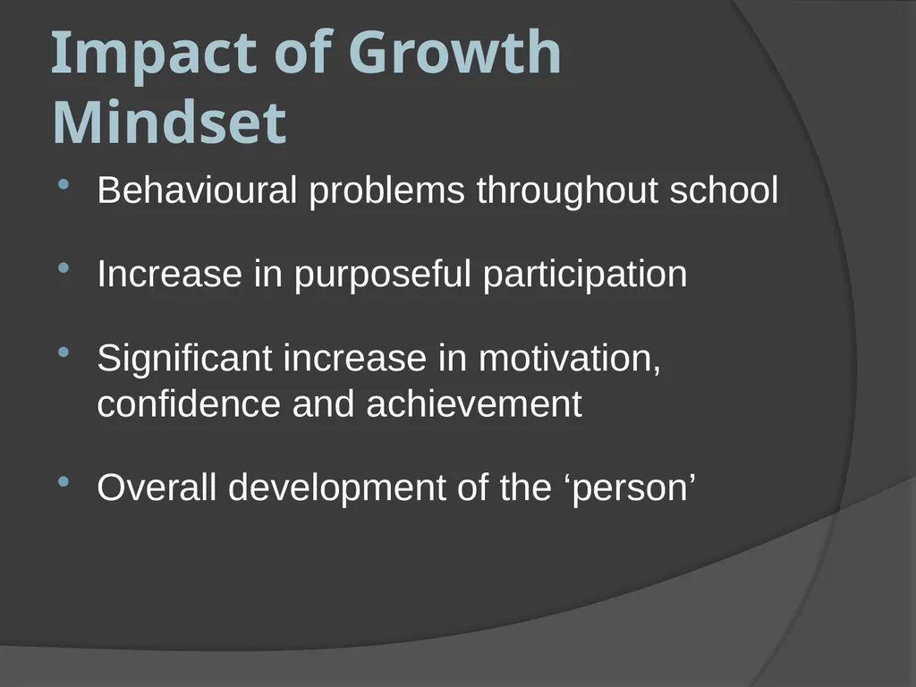 Developing a growth mindset for success Fraser - slide 12 of 12