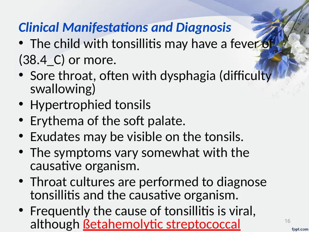 Upper Respiratory System Disorder Lecturer - slide 16 of 26
