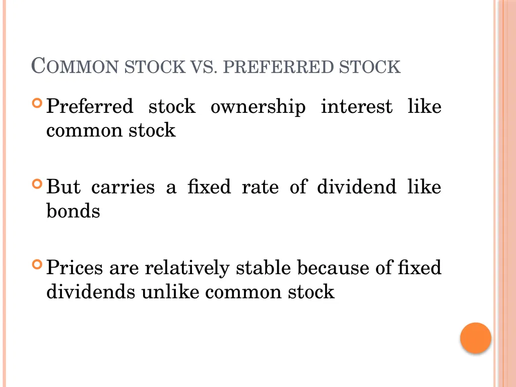 The stock market Investing in stocks Represents - slide 5 of 18