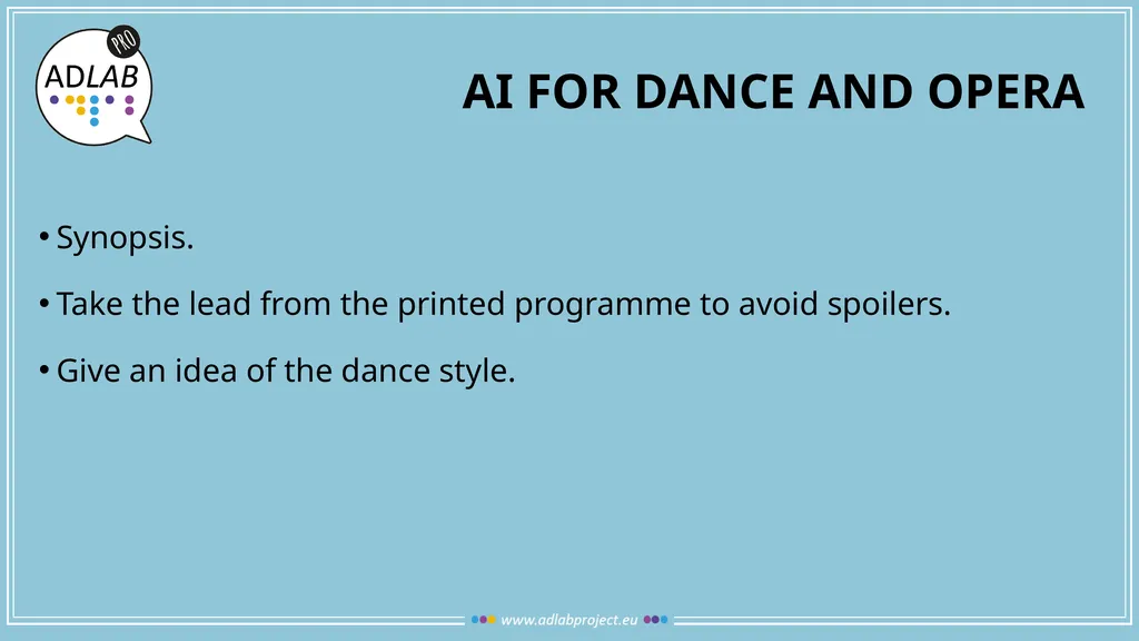 dance and Opera Module 3 Unit 8 dr. Louise Fryer - slide 8 of 21