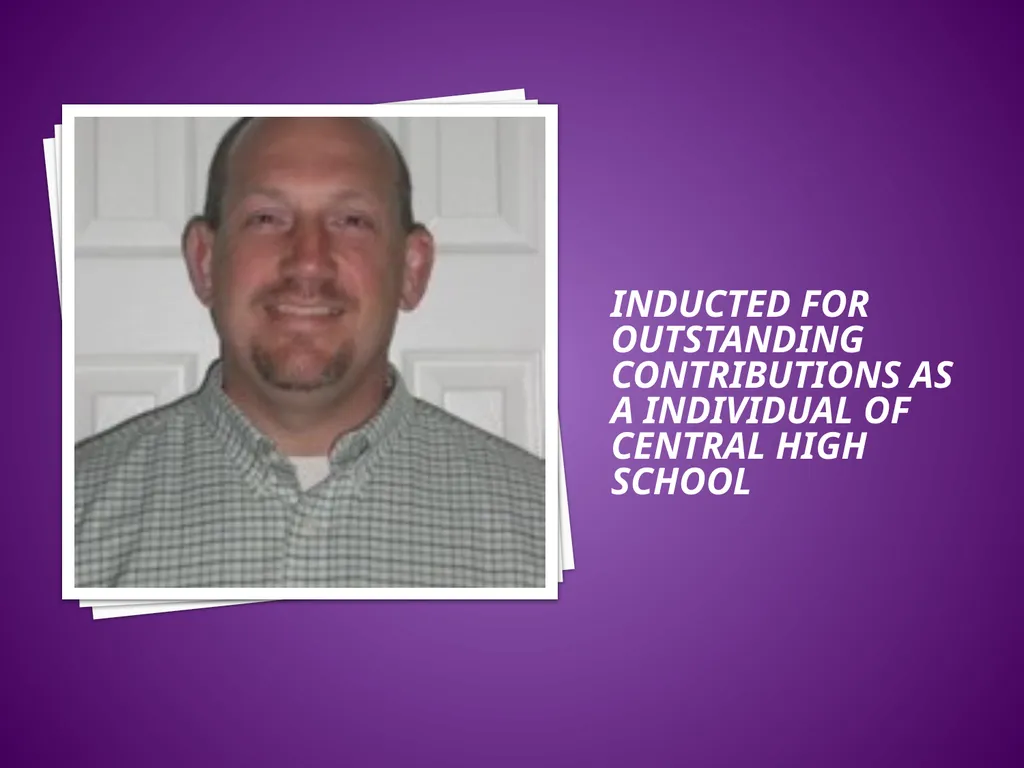 Todd Kinney Central Dewitt Hall of Fame Induction - slide 2 of 6