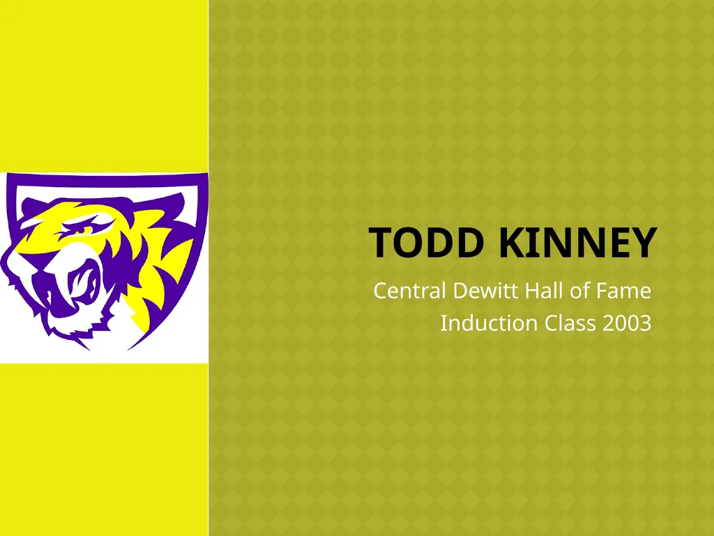 Todd Kinney Central Dewitt Hall of Fame Induction - slide 1 of 6