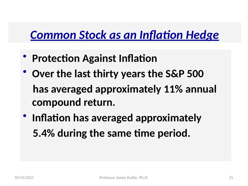 Common Stock Basics 1. Definition: Stocks are A - slide 25 of 50
