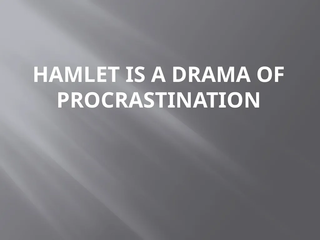 WILLIAM SHAKESPEARE’S HAMLET (THE PRINCE OF - slide 9 of 31