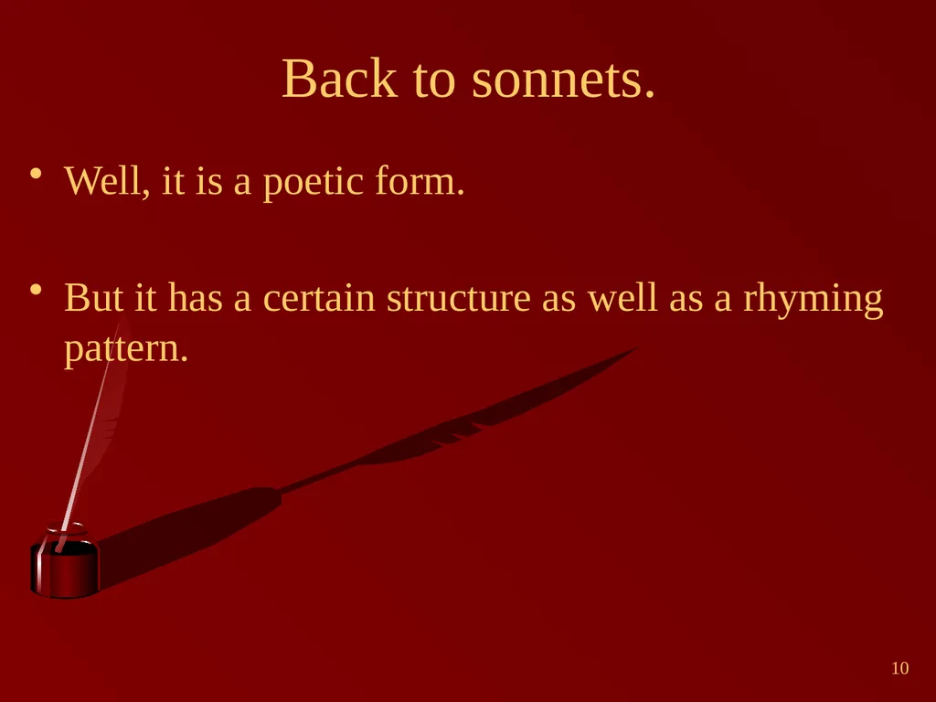 1 Shakespeare Sonnets English Year 9 2 William - slide 10 of 15