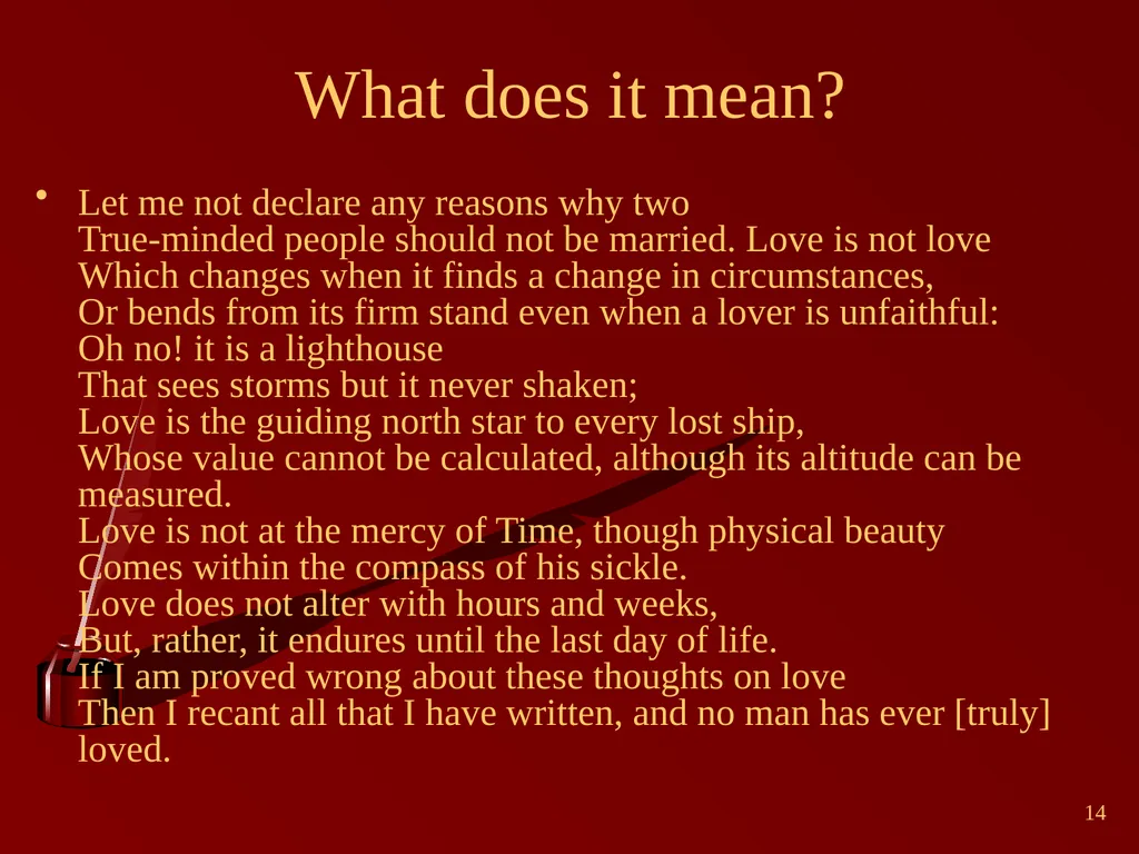 1 Shakespeare Sonnets English Year 9 2 William - slide 14 of 15