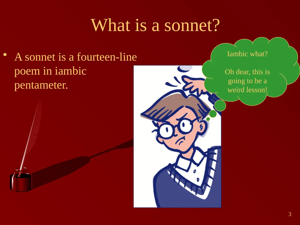 1 Shakespeare Sonnets English Year 9 2 William - slide 3 of 15