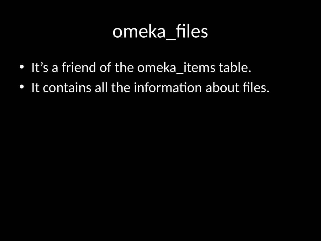 LIS654 lecture 5 DC metadata and omeka tables - slide 28 of 30