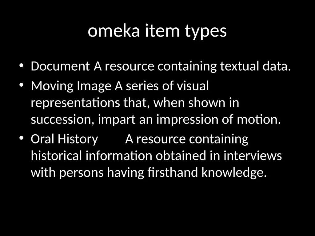 LIS654 lecture 5 DC metadata and omeka tables - slide 19 of 30