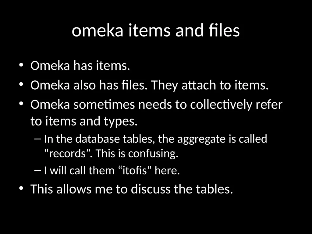 LIS654 lecture 5 DC metadata and omeka tables - slide 24 of 30