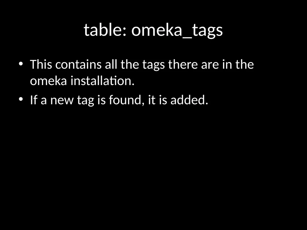 LIS654 lecture 5 DC metadata and omeka tables - slide 26 of 30