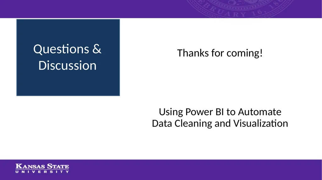 Using Power BI to Automate Data Cleaning and - slide 35 of 35