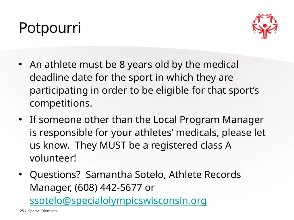 Athlete Paperwork Program Year 2023-2024 1 What’s - slide 25 of 27