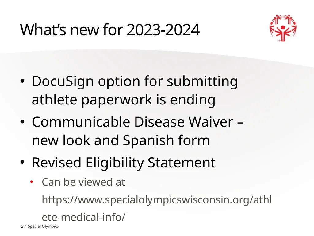 Athlete Paperwork Program Year 2023-2024 1 What’s - slide 2 of 27