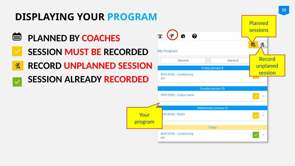 GETTING STARTED WITH ATHLETEMONITORING.COM FOR - slide 10 of 14