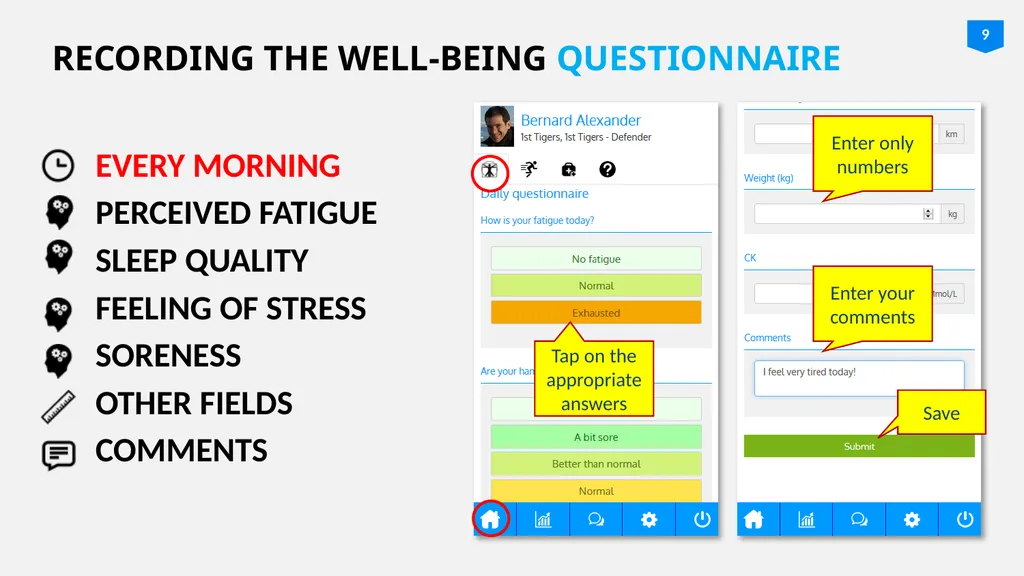 GETTING STARTED WITH ATHLETEMONITORING.COM FOR - slide 9 of 14