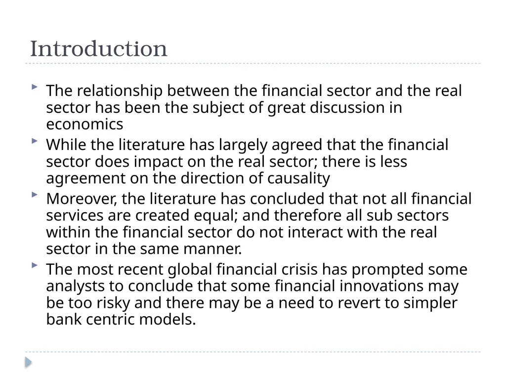 The Interaction between the Stock Market and - slide 2 of 22