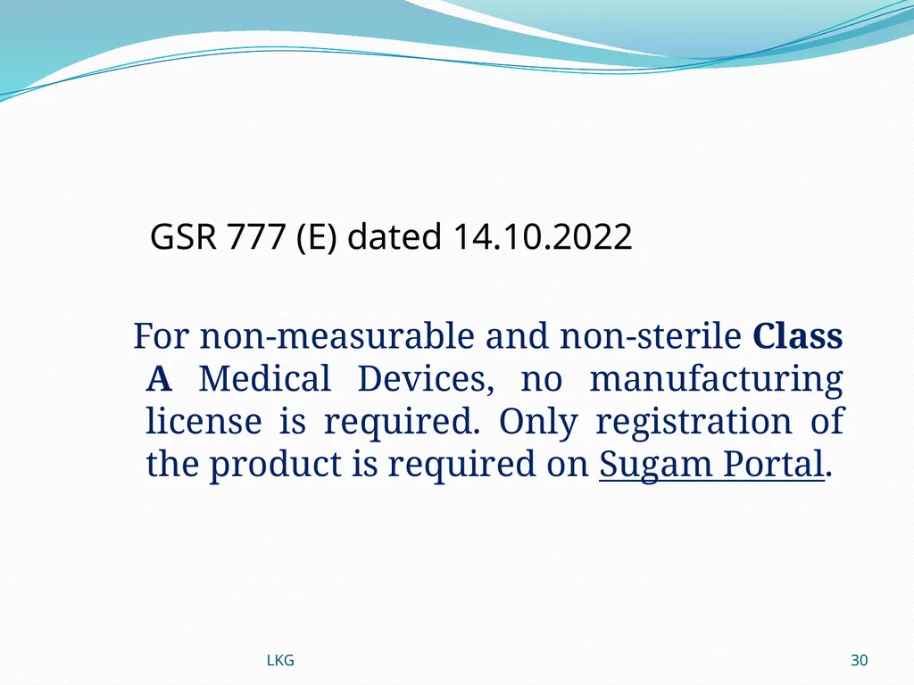 1 Medical Devices Rules, 2017 Lalit Kumar Goel - slide 30 of 61