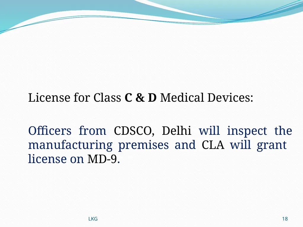 1 Medical Devices Rules, 2017 Lalit Kumar Goel - slide 18 of 61