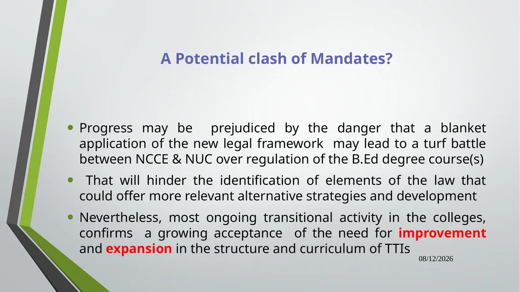 Dual Mandate: New Directions in Curriculum - slide 8 of 47