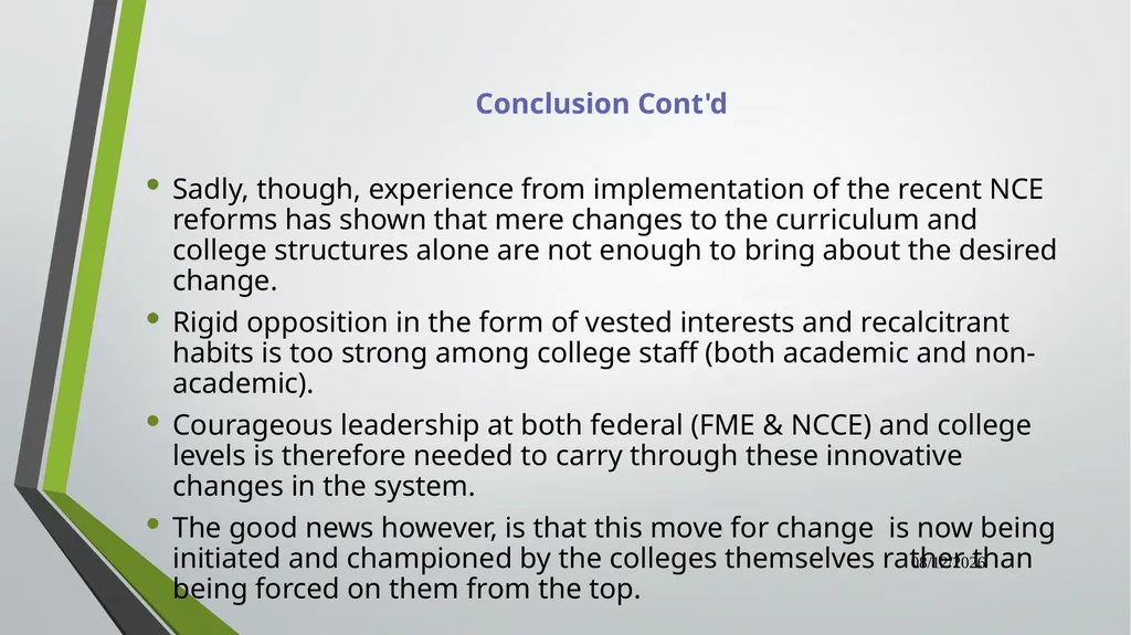 Dual Mandate: New Directions in Curriculum - slide 46 of 47